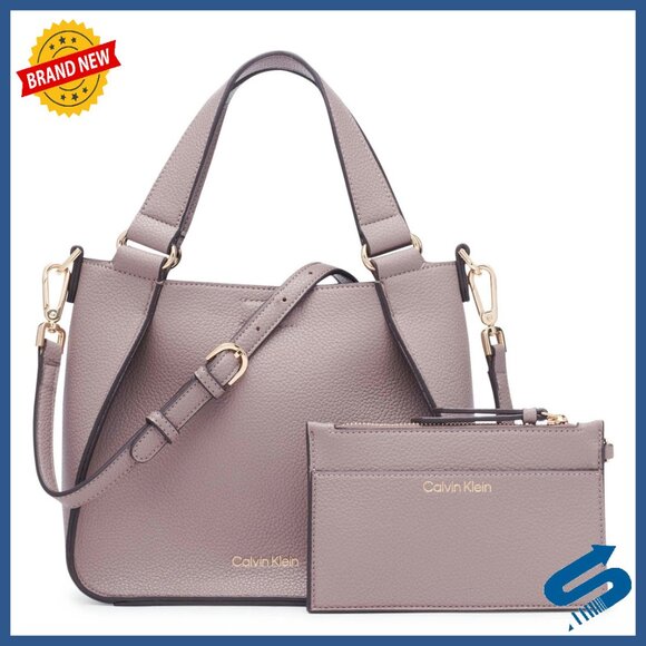 Vegan Leather Crossbody Bag with Adjustable Strap & Interior Pockets
